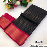 Moss Gold Zari Weaving Saree