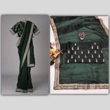 Premium Organza Silk with Embroidery Work Saree