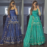 Heavy Faux Georgette Top Lehenga