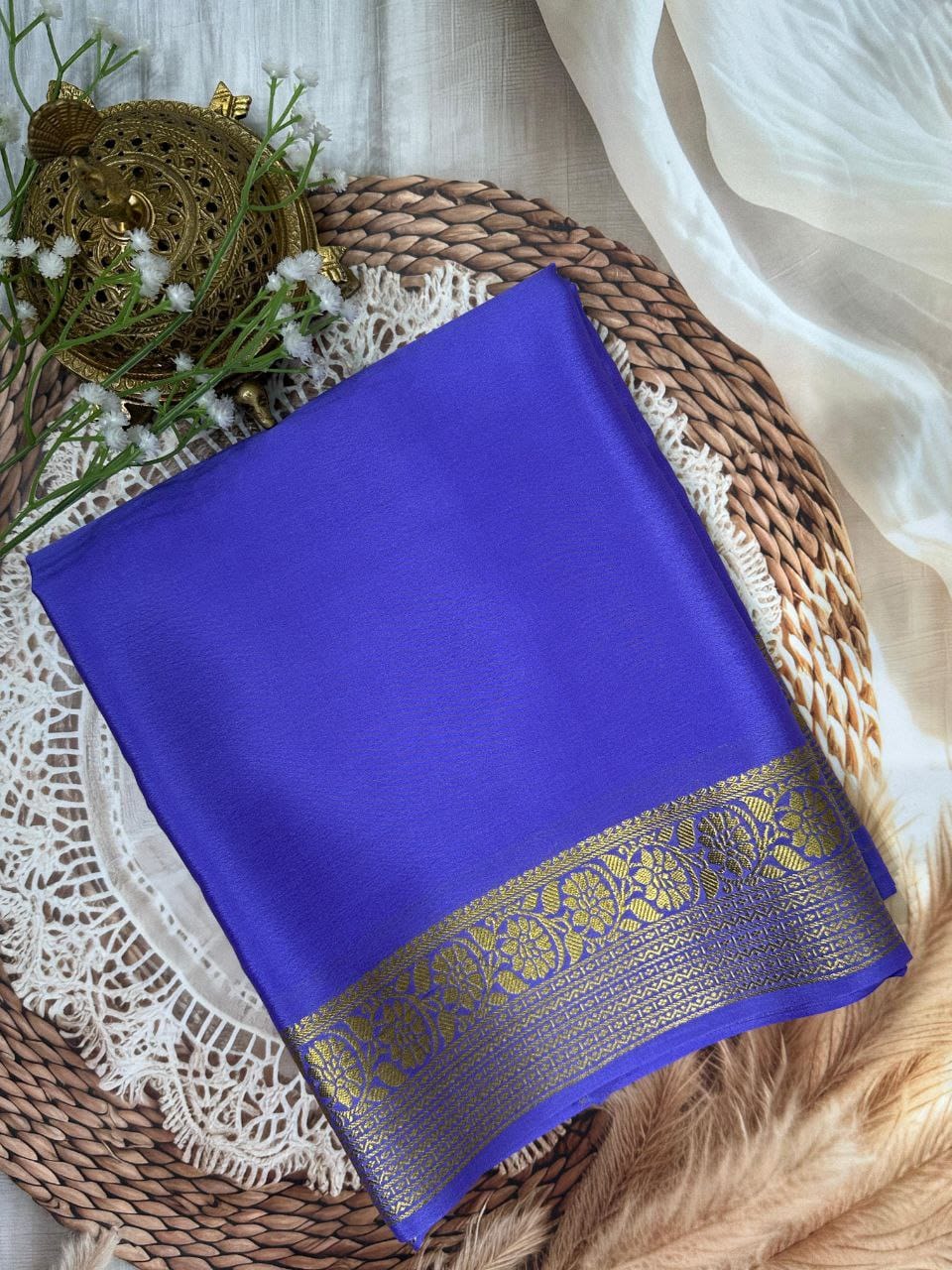 Beautiful Mysore Zari Silk Saree