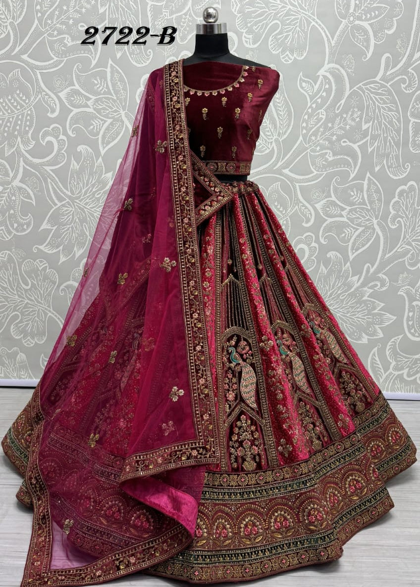 Premium Velvet Wedding Lehenga