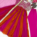 Classic Multi Colored Silk Gown