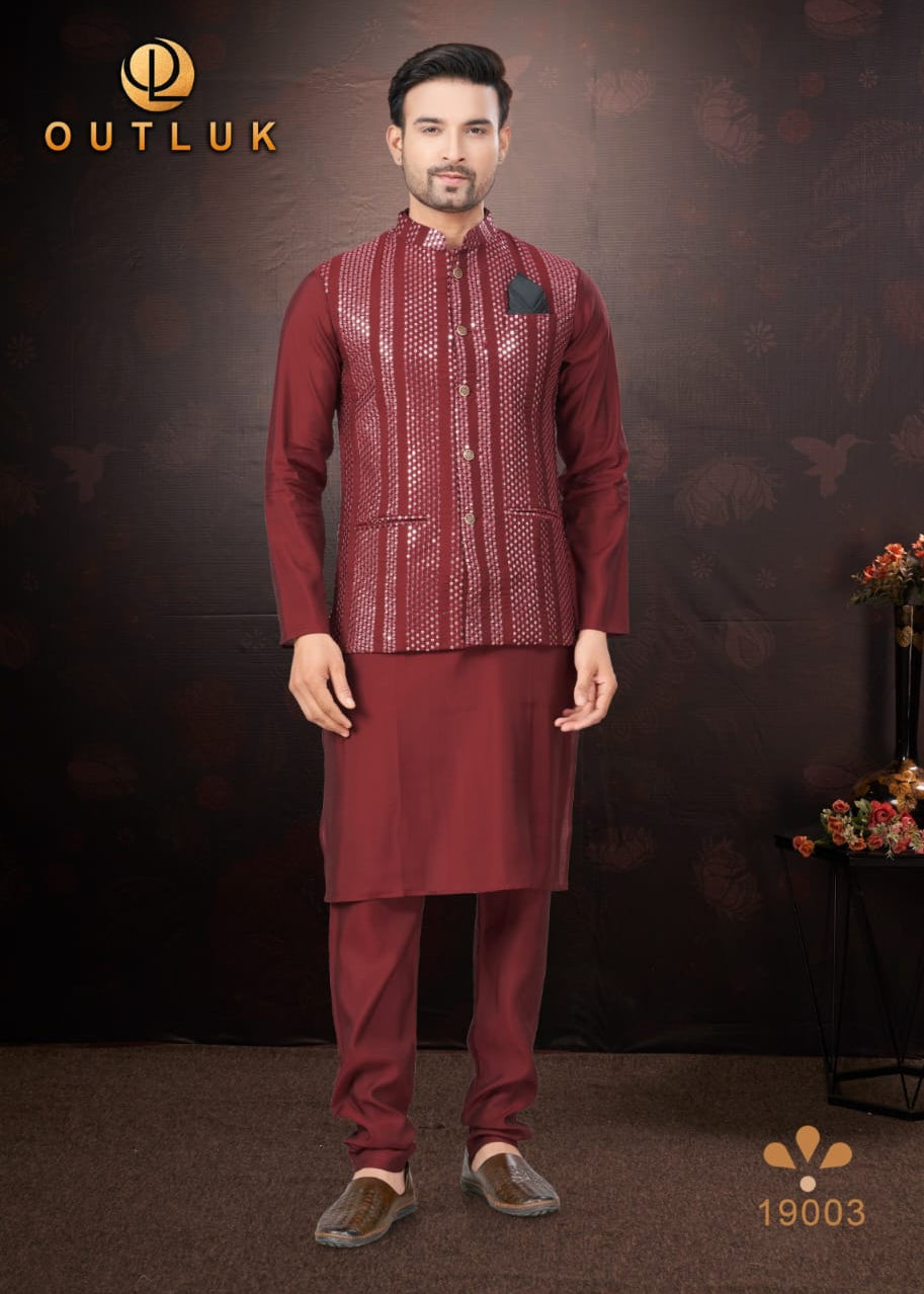 Wedding Modi Jacket Kurta Pajama