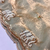 Wrogn Fendy Satin Handwork Saree