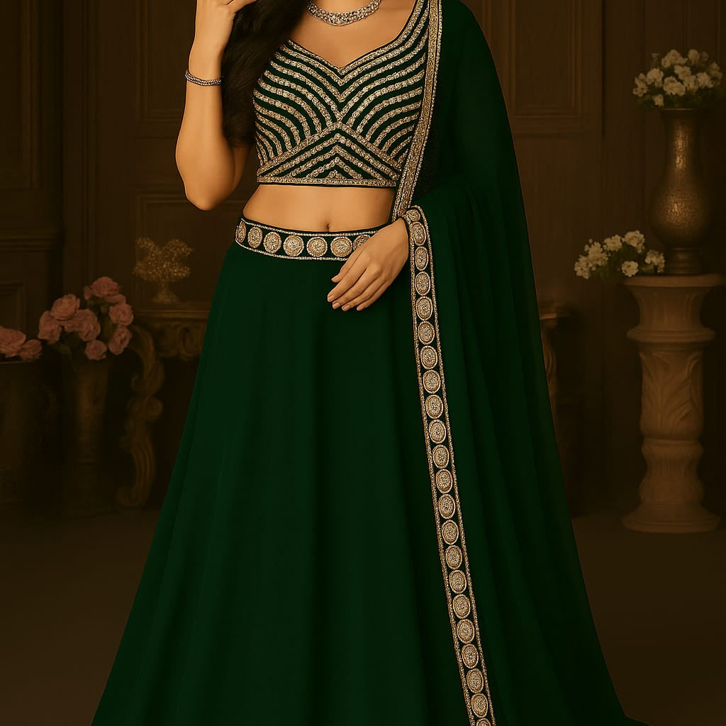 Occasionally Heavy Georgette Lehenga