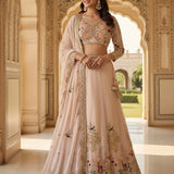Beautiful Embroidered Georgette Lehenga