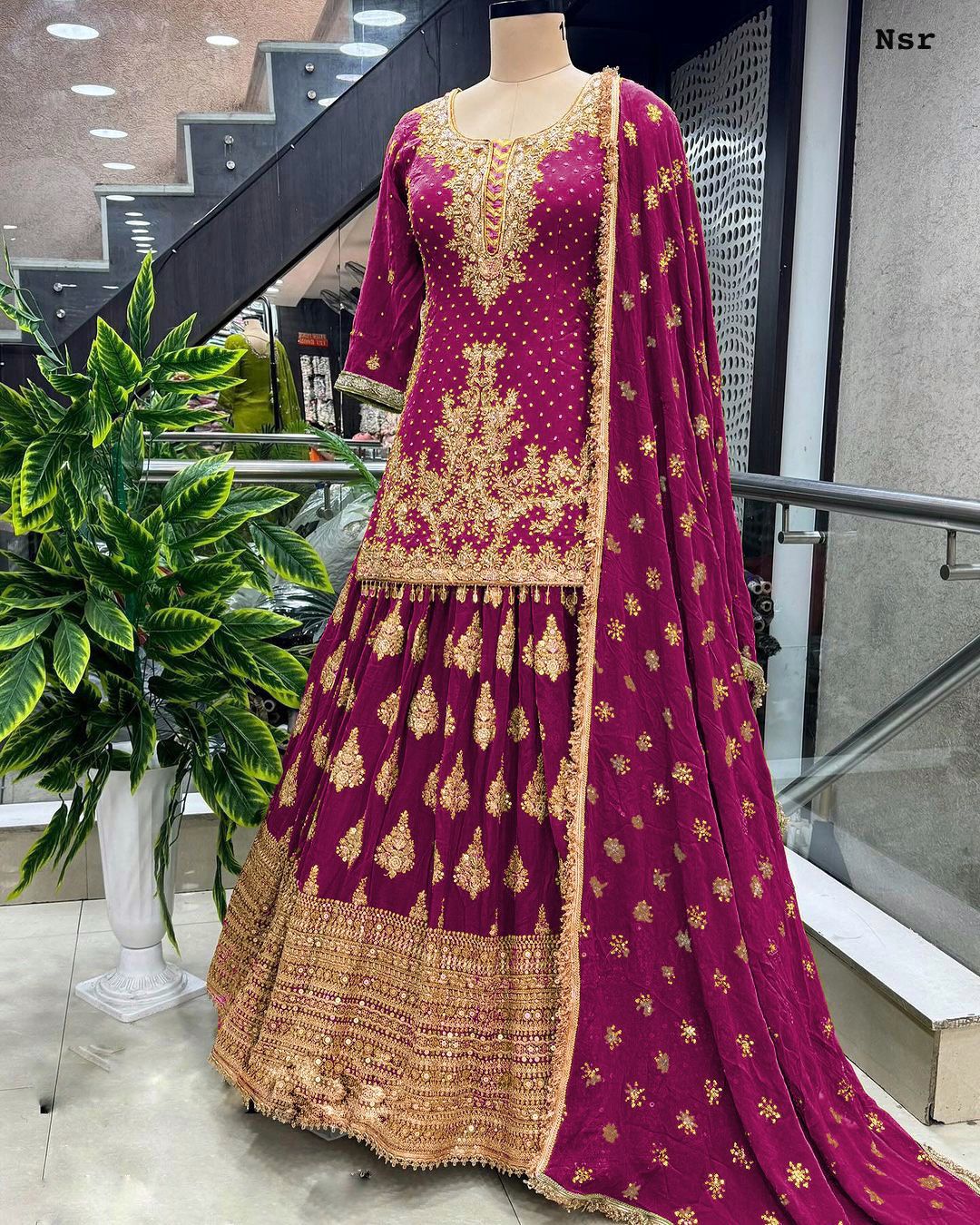 Pure Heavy Chinon Top Lehenga