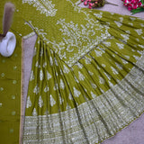 Pure Heavy Chinon Top Lehenga