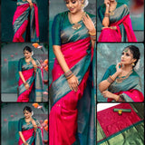 Beautyfull Soft Lichi Silk Saree