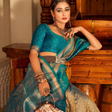 Soft Banarasi paithani saree