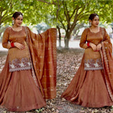 Classy Simmer Silk Top Lehenga