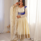 Ethnic Premium Chinon Silk Gown