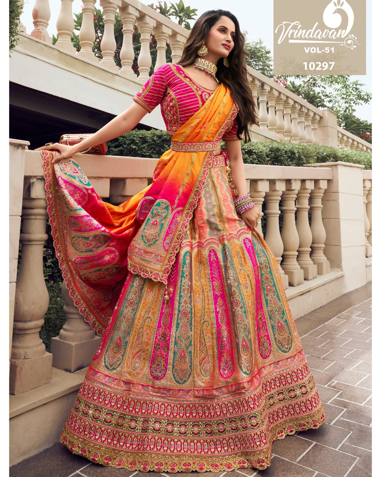 Premium Bridal Wedding Silk Lehenga