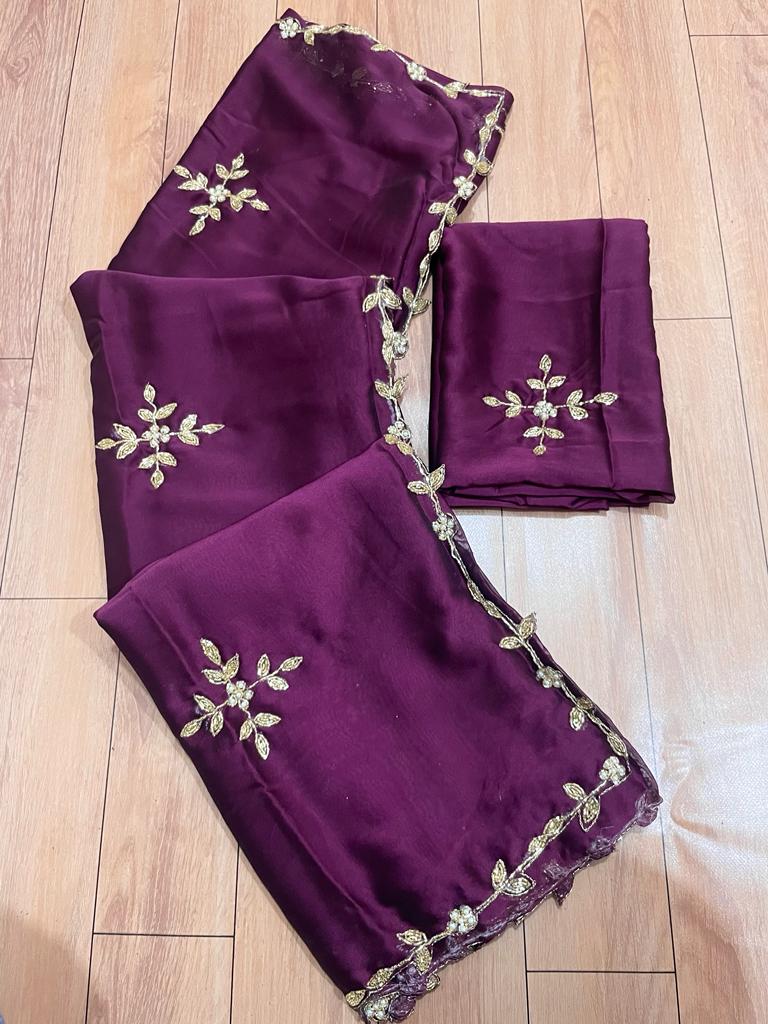 Rangoli silk Hand Work Saree