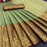 Aura Naraynpattu Cotton Silk Saree