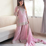 Heavy Chinon Silk Gharara Collection