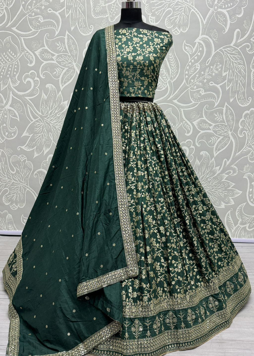 Bridal Wedding Embroidered Lehenga