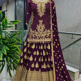 Heavy chinon Top Lehenga