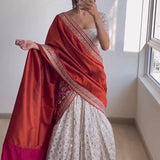 FAUX GEORGETTE LEHENGHA CHOLI