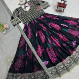 Flower Printed Georgette Lehenga Choli