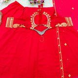 Classic Pink Georgette Gown
