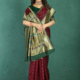 Elegance Pithani Soft SIlk Saree