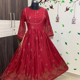 Beautifull Heavy Reyon  Dailywear Kurti Gown