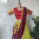 Treditional Kanjivaram Silk Lehenga