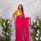 Heavy Flower Print Saree Collection