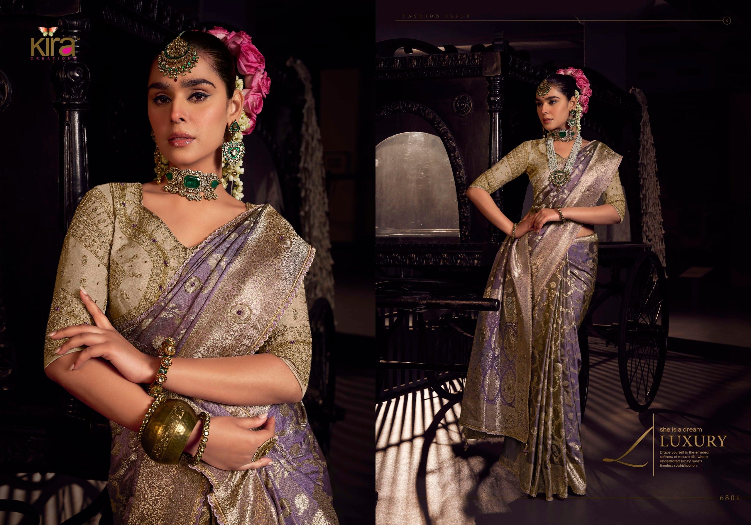 Stunning Grand Tissue Silk Sareee
