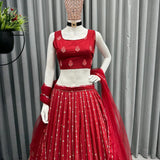 Dashing Collection Of Red Lehenga Choli