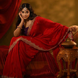 Karwa Chauth Special Red Saree