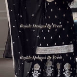 Black Preet Embroidered Suit