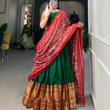 Treditional  Dola Silk Lehenga