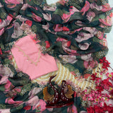 Exclusive Printed Tabby Silk Saree
