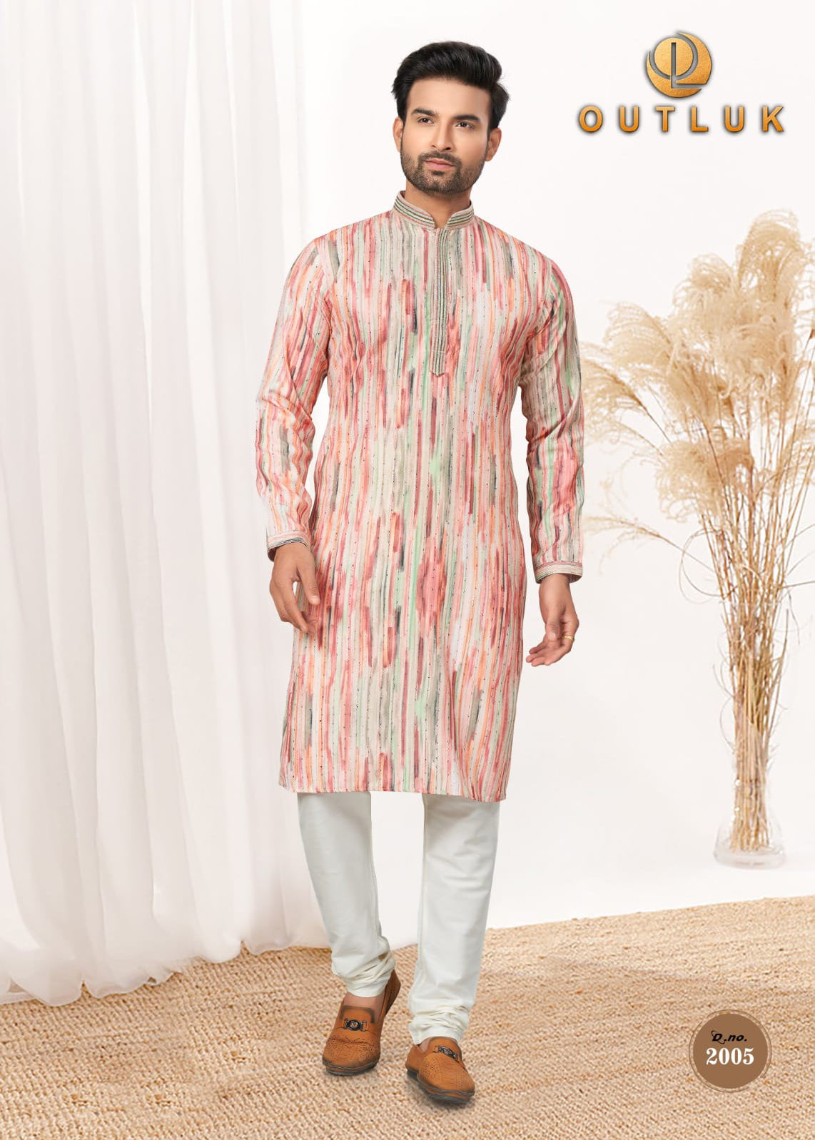 Men's Wedding Art Silk Kurta