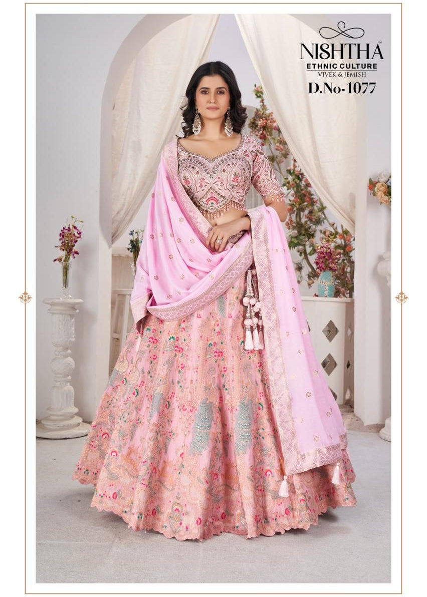 Elegance Bridal Embroidered Lehenga