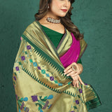 Elegance Pithani Soft SIlk Saree