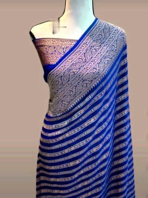 Pure Soft Khadi Georgette Silk Saree