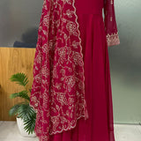 Designer Georgette Straight Suit