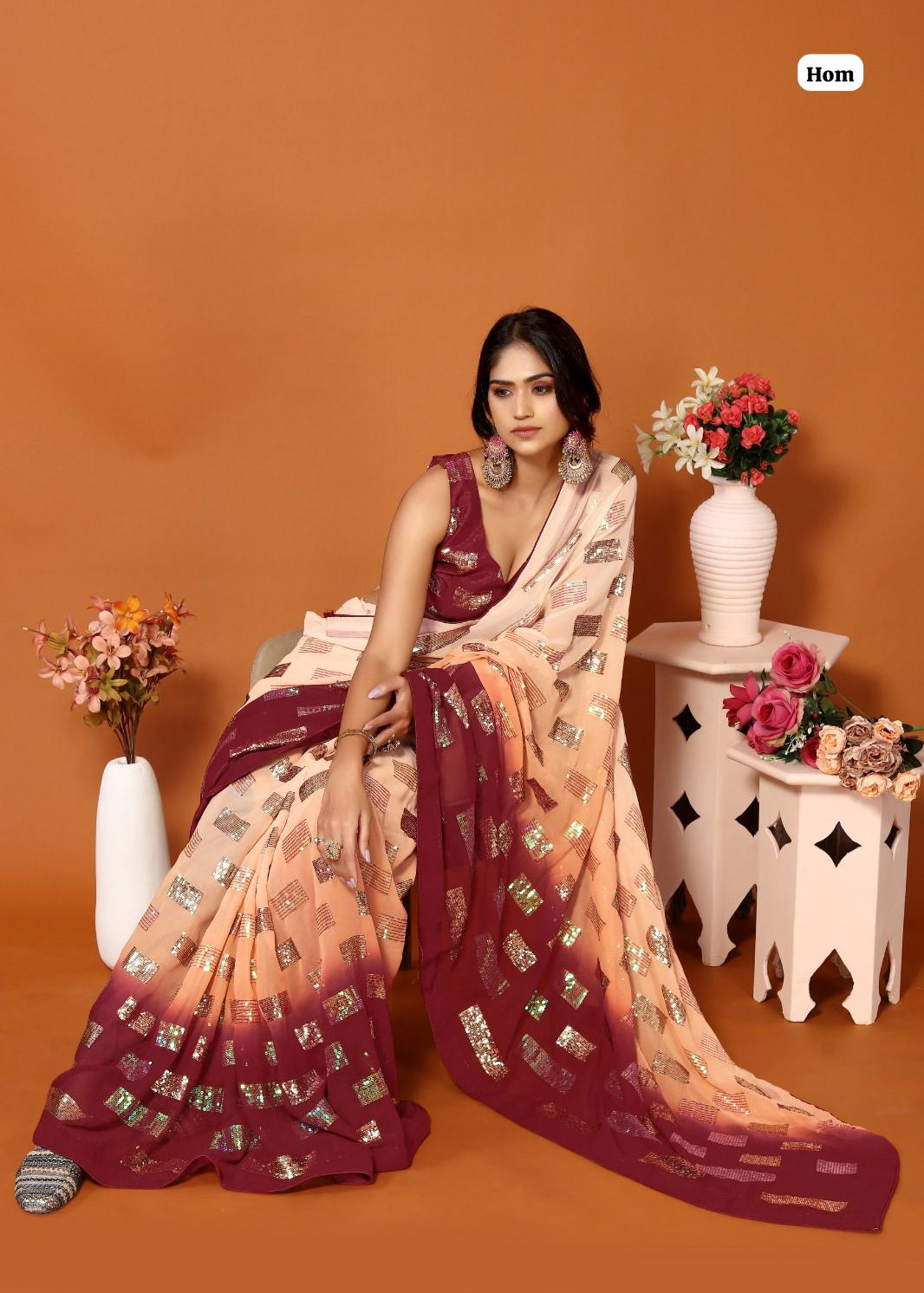 Presenting you most beautiful box seqwance saree