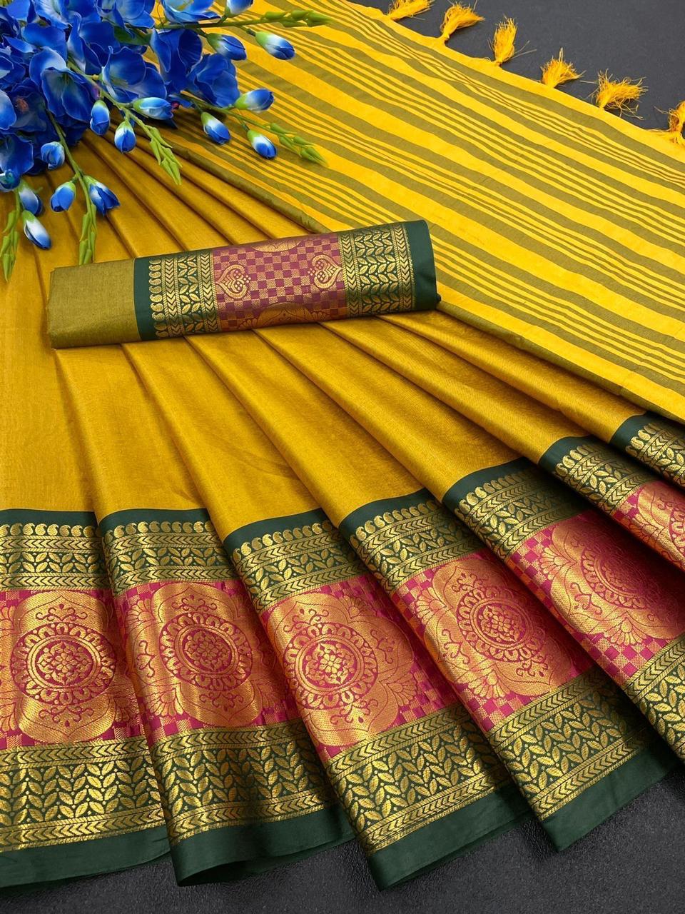 Aura Cotton Silk Saree