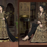 swagat Violet 4809 Bridal Premium Anarkali Suit black and beige new