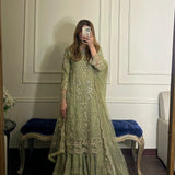 Exclusive Georgette Embroidered Suit