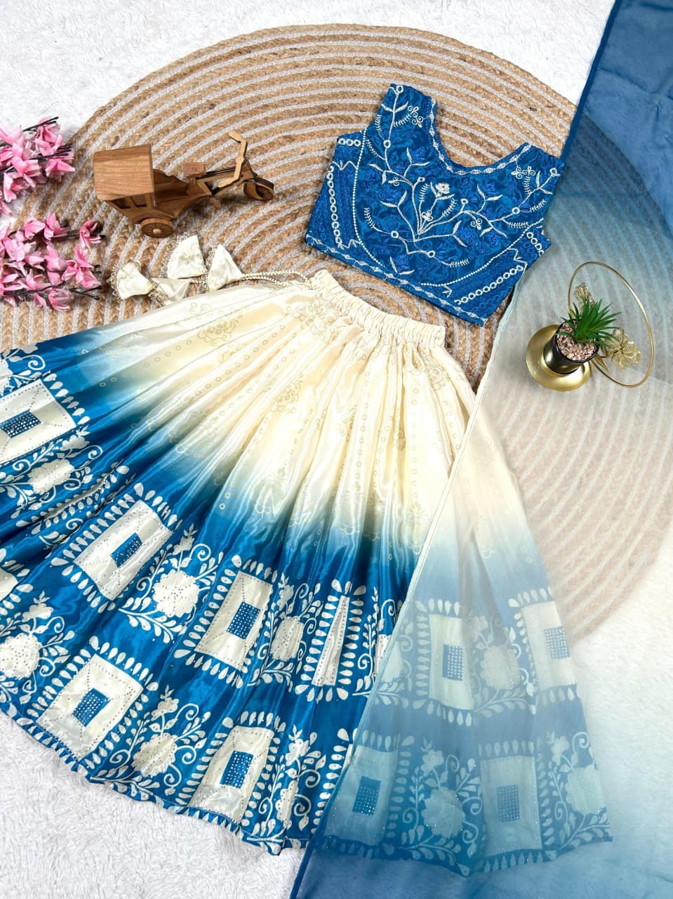 Kids Kediya Style Lehenga Choli