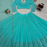 Heavy Sequance Georgette Lehenga