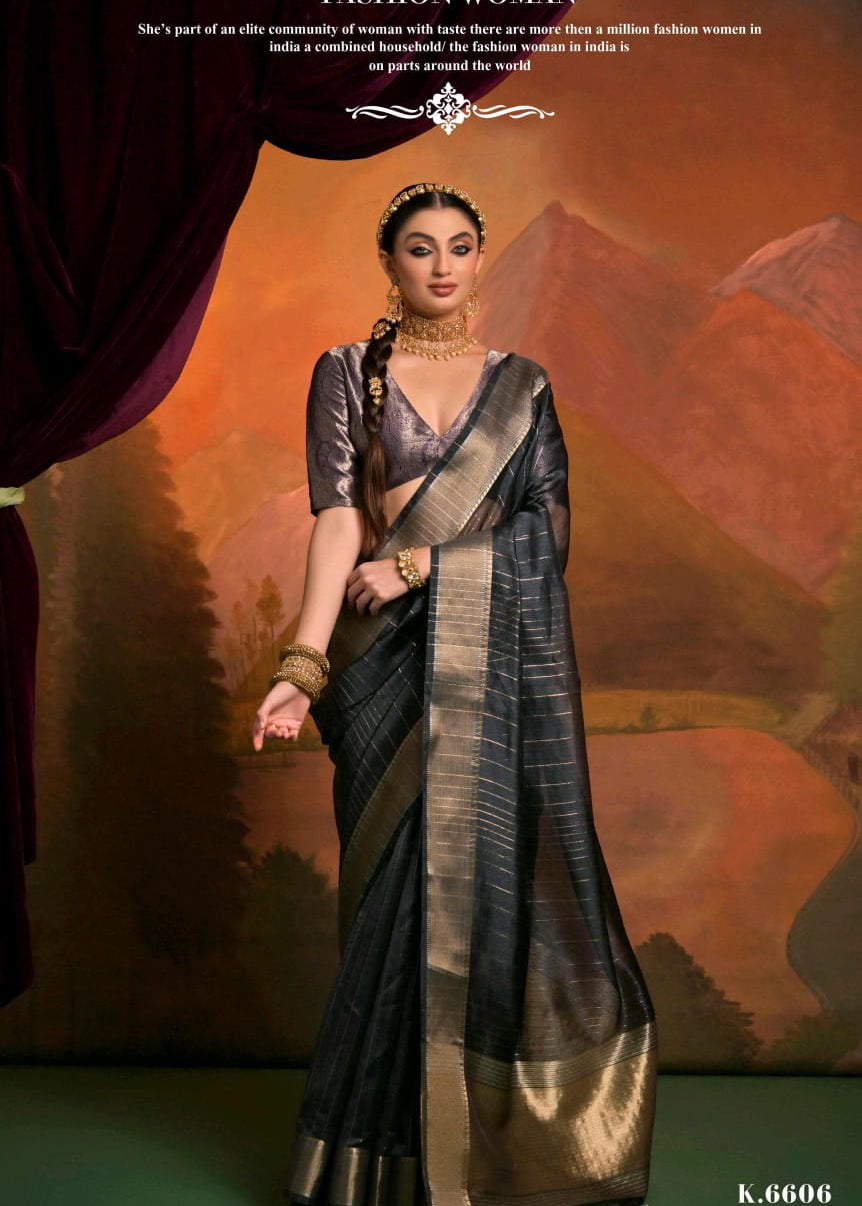 Exclusive Rajyog Moss Silk Saree