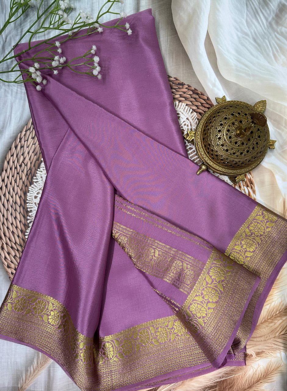 Beautiful Mysore Zari Silk Saree