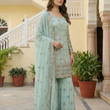 Stunning Embroidered Top Sharara