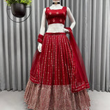 Dashing Collection Of Red Lehenga Choli